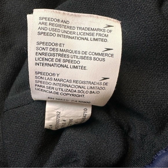 Speedo Women’s One Piece Swimsuit Blue Black Crossback Size XXL - Picture 7 of 10